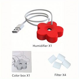 Small And Portable Flower Mini Air Humidifier - Keep Your Home Fresh And Comfortable!