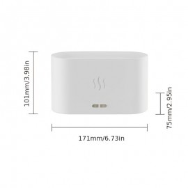 Warm Light Flame Humidifier, Aromatherapy For Home Essential Oils Air Purifier Cool Mist Humidifier USB Scent Diffuser