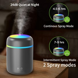 10.14oz Colorful Humidifier For Home Office