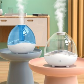 50.72oz Large Capacity Clear Water Tank Humidifier, 360 Degree Nozzle Portable Cool Mist USB 7 Colors Glow-in-the-Dark Ultrasonic H2o Air Humidifier Aromather