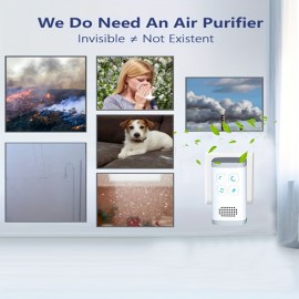 Air Purifier Negative Ion Ozone Cat House Pet Sterilization Odor Removal Disinfection Machine Cat Litter Purifier Odor Remover