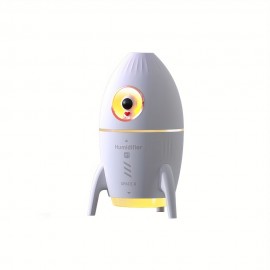 Mini Rocket Humidifier, Astronaut-themed Night Light Decoration, One-button Switch, 11.83oz Water Tank Capacity, Suitable For Bedroom, Office, Dormitory