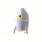 Mini Rocket Humidifier, Astronaut-themed Night Light Decoration, One-button Switch, 11.83oz Water Tank Capacity, Suitable For Bedroom, Office, Dormitory