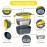 Electric Lunch Box Food Heater For Car And Home,12V/110V Portable Food Warmer Heating Container 2 In 1 Food-Grade Stainless Steel Food Container With Fork, Spoon And Carry Bag