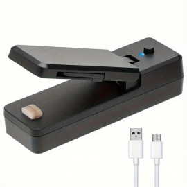 Portable Mini Food Bag Sealer - Keep Your Snacks Fresh And Crispy - Easy To Use Kitchen Accessory