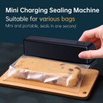 Mini Plastic Sealing Machine, New Portable Vacuum Preservation Sealing Machine Home Automatic Food Bag Sealer Kitchen Gadget