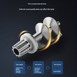 US Plug Multi Functional Electric Meat Grinder,Sausage Filling Machine,Stainless Steel Food Grinder With Sausage Tube Cube Machine,Suitable For Home Kitchen And Dining Room