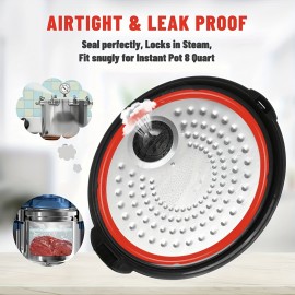 1 pc Durable Silicone Sealing Ring for 6 Qt Instapot - Perfect Replacement Gasket Seal for Ip Programmable Pressure Cooker - Insta-pot Accessories for 5qt & 6qt Models - Ensures Safe and Efficient Cooking