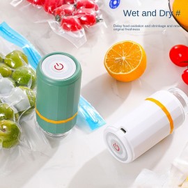 Rechargeable Handheld Mini Vacuum Pump - Keep Food Fresh with USB Sealing Machine Kitchen Accessories