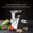 US Plug 11PCS Fully Automatic Stainless Steel Meat Grinder, Meat Grinder Electric,With 1 Meat Grinder Tray, 3 Cutting Plates, Sausage Pusher, Food Pusher, Mixing And Chopping Tips And Kubbe Kit Powerful Stainless Steel Mincers For Kitchenï¼