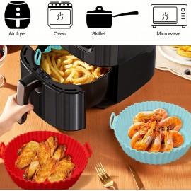 High Temperature Resistant Silicone Air Fryer Baking Pan With Easy Clean Grease Trap And Non-Stick Mat