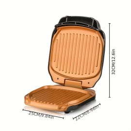 US Plug Panini Press, 900W Sandwich Maker & Electric Indoor Grill, Upright Storage, Nonstick Easy Clean Grids, Stainless Steel Handleï¼ŒEasy CleanupWith Dishwasher Safe Drip Tray.nonstick Plates And Includedspatula/Scraper Tool