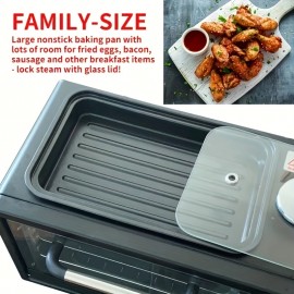 EU plug 3-in-1 Breakfast Maker Home Mini Electric Oven Bread Maker Multifunctional Toaster Sandwich Maker Mini Oven