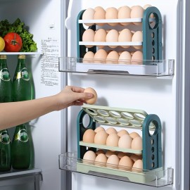 Egg Storage Box, Refrigerator Side Door Storage Rack Household Reversible Egg Box Kitchen Storage Box, For Egg Preservation