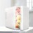 Portable Mini Fridge - 1.06gal/6 Can Cooler And Warmer For Skin Care, Cosmetics, And Beverages - Ideal For Office, Bedroom, And Car Use