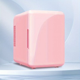 Portable Mini Fridge - 1.06gal/6 Can Cooler And Warmer For Skin Care, Cosmetics, And Beverages - Ideal For Office, Bedroom, And Car Use