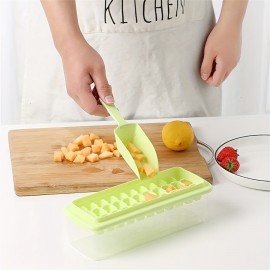 Quick Freeze 33-Grid Ice Cube Mold Tray for Perfectly Chilled Drinks and Delicious Pastry Popsicles