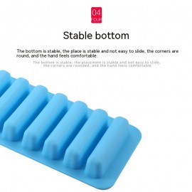 Rectangular Ice Cube Mold for Baking and Chocolate Bars - Easy Finger Biscuit Shaping Tool