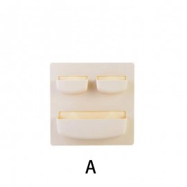 1pc Adhesive Wall Storage Rack, Bathroom Wall Storage Rack, Refrigerator Shelf, No Punching Wall Hanging Storage Rack