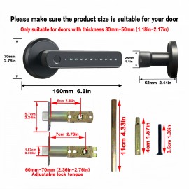 Multifunctional smart lock, smart electronic lock, home door lock, app control, fingerprint password unlocking, intelligent identification security and anti-theft, allowing you to travel with confidence