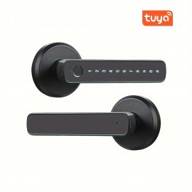 Multifunctional smart lock, smart electronic lock, home door lock, app control, fingerprint password unlocking, intelligent identification security and anti-theft, allowing you to travel with confidence