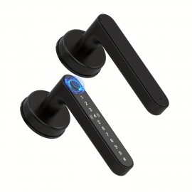 Smart Fingerprint Door Lock Waterproof Door Lock Fingerprint/Code/Key Card/Key 4-1 Unlock Way Gift For Birthday/Easter/President's Dayï¼ˆAA Battery Includedï¼‰