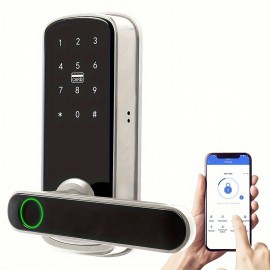 Keyless Entry Door Lock, Keypad Door Lock, Keyless Door Lock, Fingerprint Door Lock, Biometric Door Lock, Keypad Entry Door Lock, Passcode Code Door Lock, Digital Smart Door Lock (Smart Lock-Battery not includedï¼‰