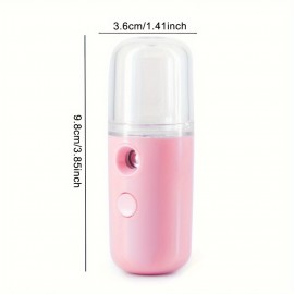 1pc Portable Humidifier Rechargeable Handheld Sprayer Hydrating Mist Spraye